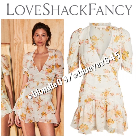 LoveShackFancy Dresses & Skirts - LoveShackFancy “Arlo” Dress in wisteria yellow 8